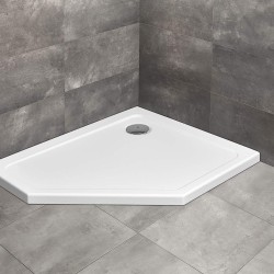 Radaway Doros PT E 100x90 jobbos ötszögletű aszimmetrikus akril zuhanytálca (SDRPT1090-01R)