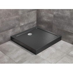 Radaway Doros Stone C 90x90 kőhatású szögletes akril zuhanytálca, előlappal (SDRC9090-05-54S)