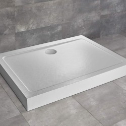 Radaway Doros Stone D 120x100 kőhatású szögletes akril zuhanytálca, előlappal (SDRD1210-05-04S)