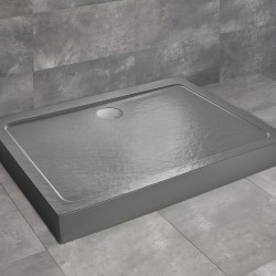 Radaway Doros Stone D 130x90 kőhatású szögletes akril zuhanytálca, előlappal (SDRD1390-05-64S)