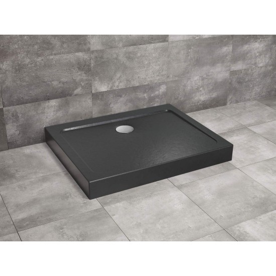 Radaway Doros Stone D 90x80 kőhatású szögletes akril zuhanytálca, előlappal (SDRD9080-05-54S)