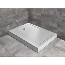 Radaway Doros Stone F 100x80 kőhatású szögletes akril zuhanytálca, előlappal (SDRFP1080-05-04S)