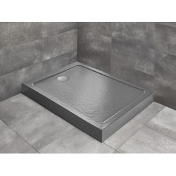 Radaway Doros Stone F 120x80 kőhatású szögletes akril zuhanytálca, előlappal (SDRFP1280-05-64S)