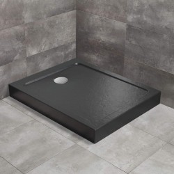 Radaway Doros Stone F 130x80 kőhatású szögletes akril zuhanytálca, előlappal (SDRFP1380-05-54S)