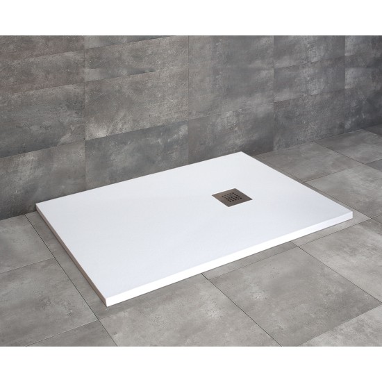 Radaway Kios F 120x80 kőhatású szögletes öntöttmárvány zuhanytálca (KF1280-53)