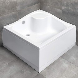 Radaway Korfu C 90x90 szögletes akril zuhanytálca, levehető előlappal (4C99400-03)