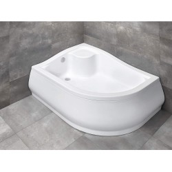 Radaway Korfu E 120x90 balos, íves akril zuhanytálca, levehető előlappal (4E91240-03L)