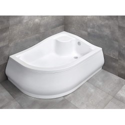 Radaway Korfu E 120x90 jobbos, íves akril zuhanytálca, levehető előlappal (4E91240-03R)