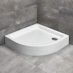 Radaway Laros A 85x85 íves akril zuhanytálca, előlappal (SLA8585-01)