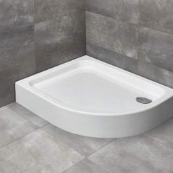 Radaway Laros E 100x80 balos íves, aszimmetrikus akril zuhanytálca (SLE81017-01L)