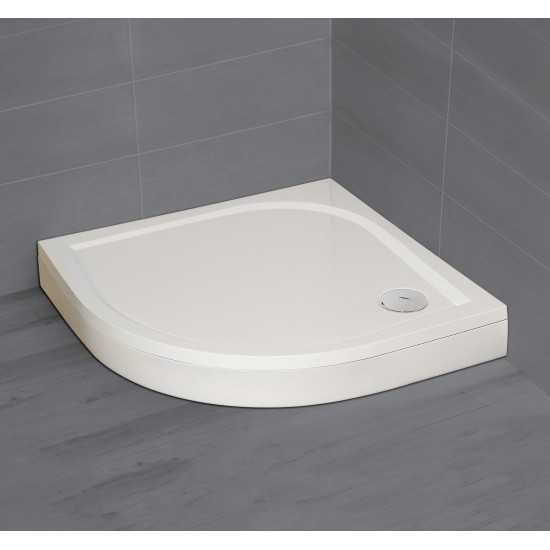 Radaway Paros A 80x80 íves öntöttmárvány zuhanytálca, előlappal (MBA8080-03-1-E)