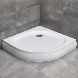 Radaway Patmos A 90x90 íves akril zuhanytálca, levehető előlappal (4S99155-03)