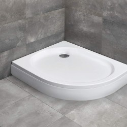 Radaway Patmos E 100x80 balos, íves akril zuhanytálca, levehető előlappal (4P81155-03L)