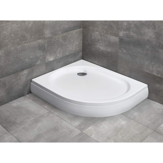 Radaway Patmos E 120x90 balos, íves akril zuhanytálca, levehető előlappal (4P91217-03L)