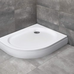 Radaway Patmos E 100x80 jobbos, íves akril zuhanytálca, levehető előlappal (4P81155-03R)