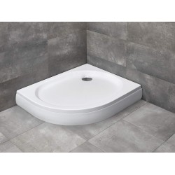 Radaway Patmos E 100x80 jobbos, íves akril zuhanytálca, levehető előlappal (4P81155-03R)