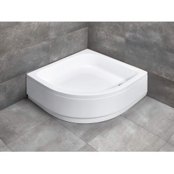 Radaway Samos A 80x80 íves akril zuhanytálca, levehető előlappal (4S88300-03)