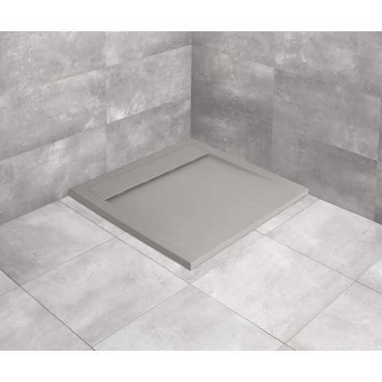 Radaway Teos C 100x100 kőhatású szögletes öntöttmárvány zuhanytálca (HTC100100-74)