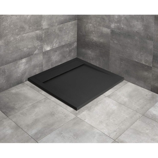 Radaway Teos C 90x90 kőhatású szögletes öntöttmárvány zuhanytálca (HTC9090-54)