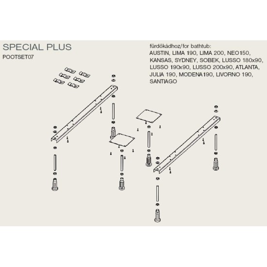 Riho Plus kádláb (207095)