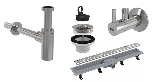 Alca lefolyók és szerelvények