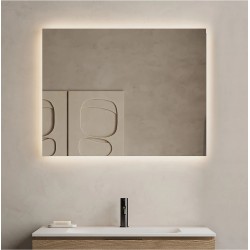 CODE SECRET szögletes tükör 90x80/LED keretvilágítás (90 11 23 90 80 01)