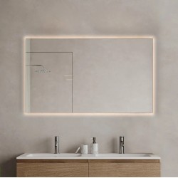 CODE SECRET szögletes tükör 120x80/LED keretvilágítás (90 11 23 12 80 01)